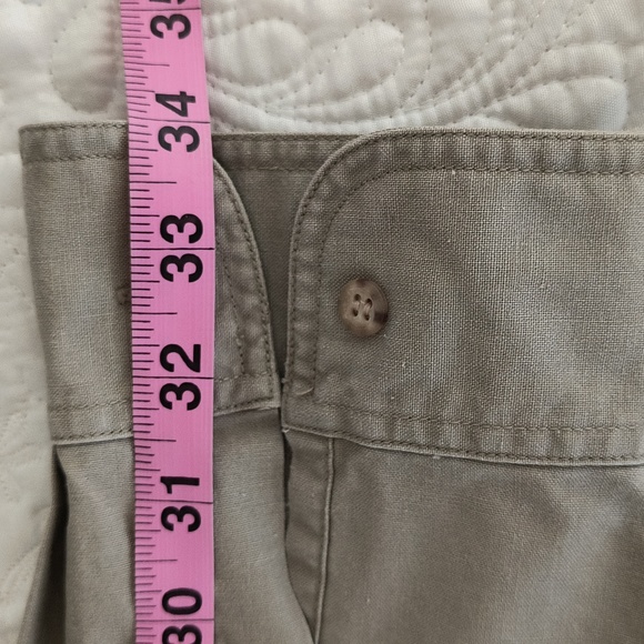 Woolrich 100% Cotton Long Sleeve Sand color Button up size L - Picture 13 of 15